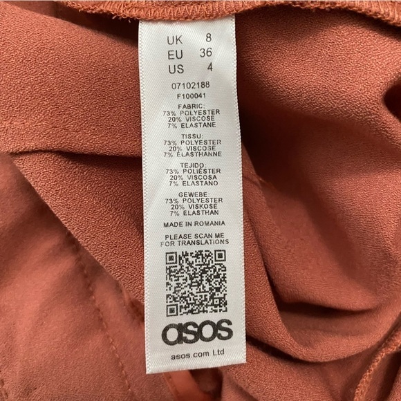 Asos DESIGN Woven Peg Pants with Obi Tie - Size 4 - Picture 9 of 9